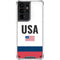 USA American Flag Galaxy S21 Ultra 5G Clear Case